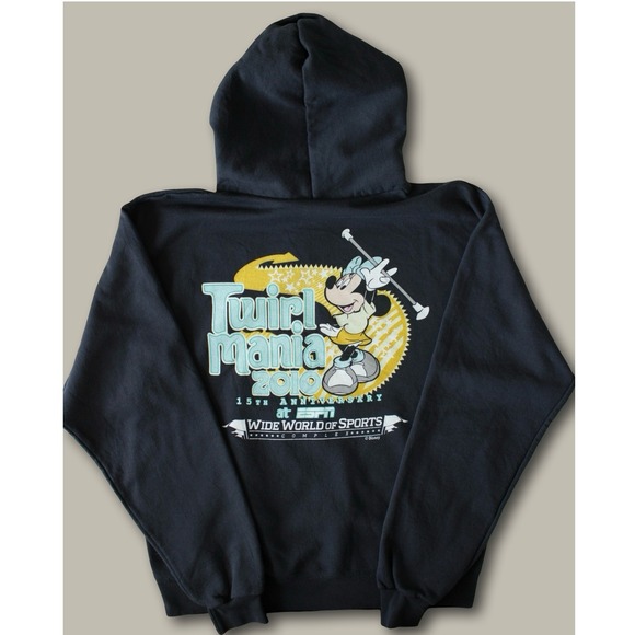 Champion Other - Champion Disney Twirl Mania 2010 Hoodie Medium Navy Blue Minnie Mouse Graphic